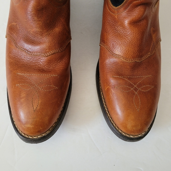 Quality Leather Oil & Chemical Resistant Work Western Cowboy Boots Size 10M - Picture 4 of 9